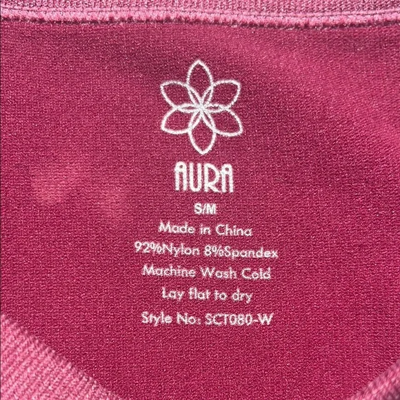 Aura Cropped Maroon Halter Top - Picture 2 of 3